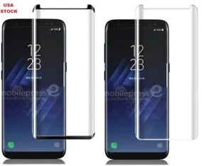 Edge Curved 3D Samsung galaxy Glass Screen Protector S8 plus , Note 9 - Picture 1 of 7