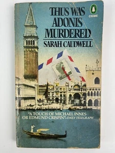 Thus Was Adonis Murdered by Sarah Caudwell (1982 Paperback) vtg mystery novel - Picture 1 of 4