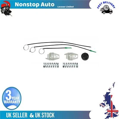 Pour Peugeot 206 Sw Berline Kit Réparation Lève-vitre Avant Cote Droit 9222F7 - Photo 1/2