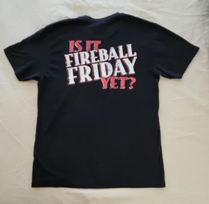 Party Time! IST ES SCHON FIREBALL FREITAG? Schwarzes Whisky T-Shirt super weich Gr. L - Bild 1 von 16