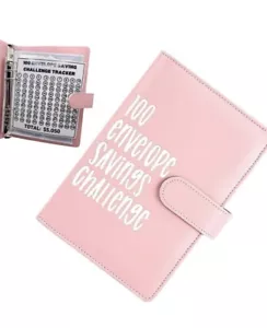 Saving Challenge Money Budget Easy Planer Money Saving Binder A5 100 Envelopes - Picture 1 of 6