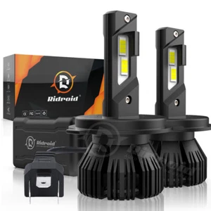 Canbus H4 9003 LED Headlight Conversion Kit Bulbs Hi/Lo Beam Super White 6000K - Picture 1 of 15