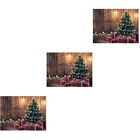  15 X3ft Background with Christmas Tree 3D Photo Studio Prop