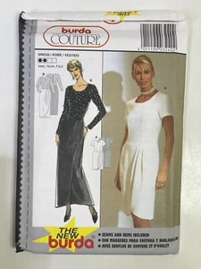 Vintage Burda Studio Pattern Y2K Styled Fitted Dress Formal #3240 UNCUT sz 10-20 - Picture 1 of 2