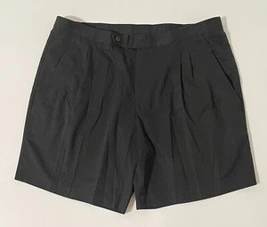 VTG Head Sportswear Mens Black Pleated Golf Shorts Size 38 Inseam 8" Made in USA - Picture 1 of 10