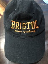 Bristol Motor Speedway Racing Hat Orange Black Adjustable Back