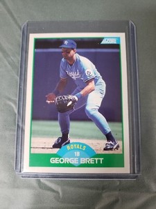 1989 Score -#75 George Brett 1st Basement Kansas City Royals Mint Condition.