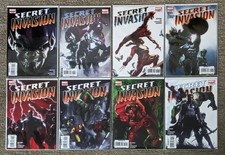 SECRET INVASION  #1 - 8 Full Run Set / All 1st Prints NM to NM+ / 2008 DISNEY+