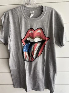 American Flag Pride Ladies Tshirt NWT Size Medium 4th July Shirt Red White Blue - Picture 1 of 5