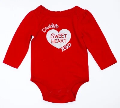 Body Koala Niños Lentejuelas Brillo "Daddy's Sweet Heart" Manga Larga Talla 3-6M Foto 1 de 3