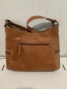 SPIKES & SPARROW Schultertasche Handtasche Cognac Hellbraun Leder - Bild 1 von 11