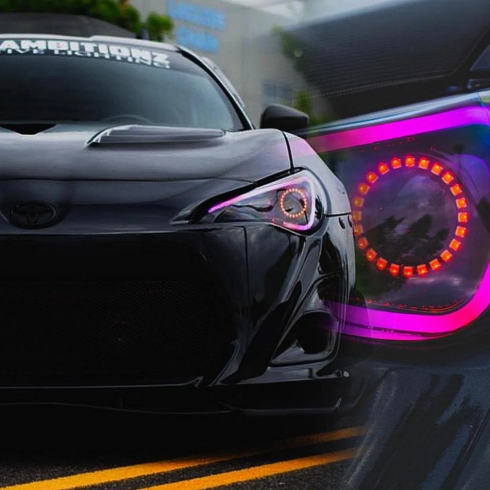 Oracle Lighting Red 3.5in Circle &7in Bar Plasma Halo Kit New Open Box Scion Frs - Image 1 of 4