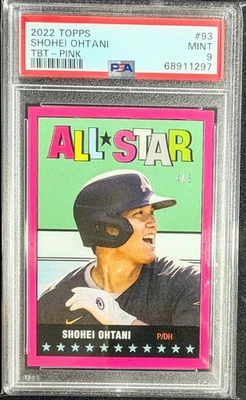 2022 Topps Throwback Thursday Shohei Ohtani TBT #93 /5 SSP *PSA 9 Mint - Image 1 of 2