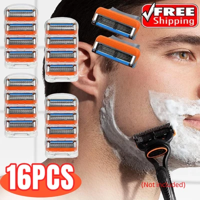 16 piezas Reemplazos 5 capas para hombres para hojas de afeitar GiIIette Fusion Proglide Power ~ Foto 1 de 4