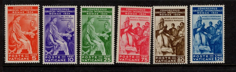 Vatican City #41 to #46 Mint original gum - Image 1 of 1