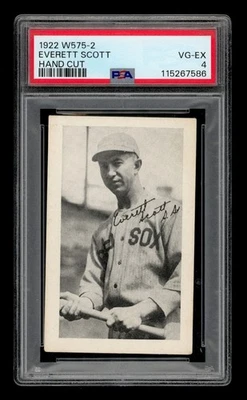 1922 W575-2 Set-Break #Everett Scott corte a mano PSA 4 en muy buena condición-excelente Foto 1 de 3