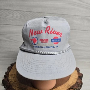 De colección Nuevo River Nissan Concesionario Christiansburg VA Gris Sombrero Gorra Camionero - Imagen 1 de 7