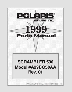 1999 Polaris Scrambler 500 A99BG50AA Service Manual Complete Repair Guide - Foto 1 di 7