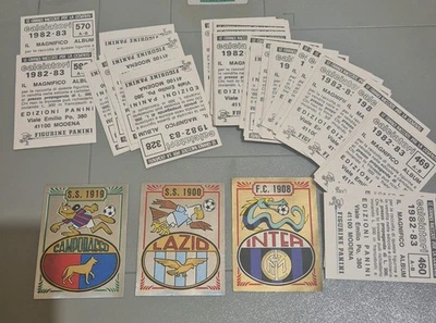 Lotto 42 fig. diff. Calciatori Panini 1982/83 da bustina con scudi Lazio e Inter - Immagine 1 di 2