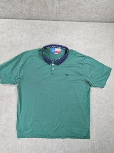 Camisa Polo Wrangler George Strait Para Hombre Extra Grande Verde Rayas Corte Vaquero - Imagen 1 de 7