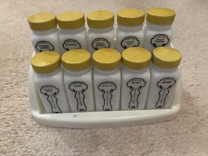 GRIFFITHS GEWÜRZSET MIT GESTELL 10 FLASCHEN GELBE DECKEL - Bild 1 von 6