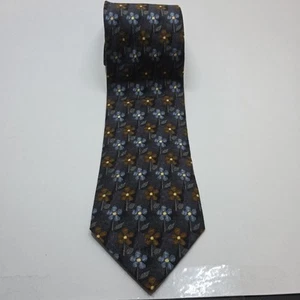 Ermenegildo Zegna Silk Tie With Floral Pattern  - Picture 1 of 10