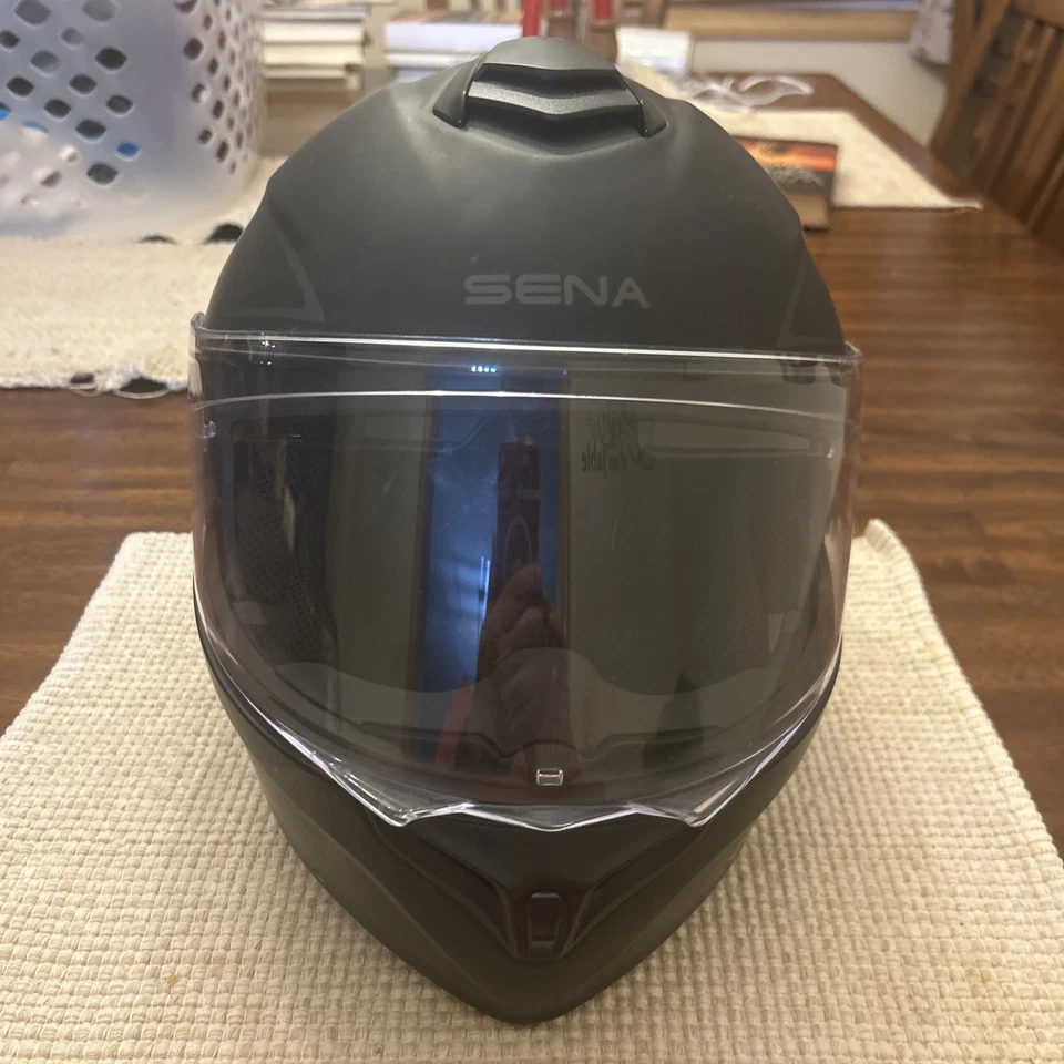 Capacete de mortorcycle Sena Outrush R modular rosto inteiro - Imagem 1 de 4