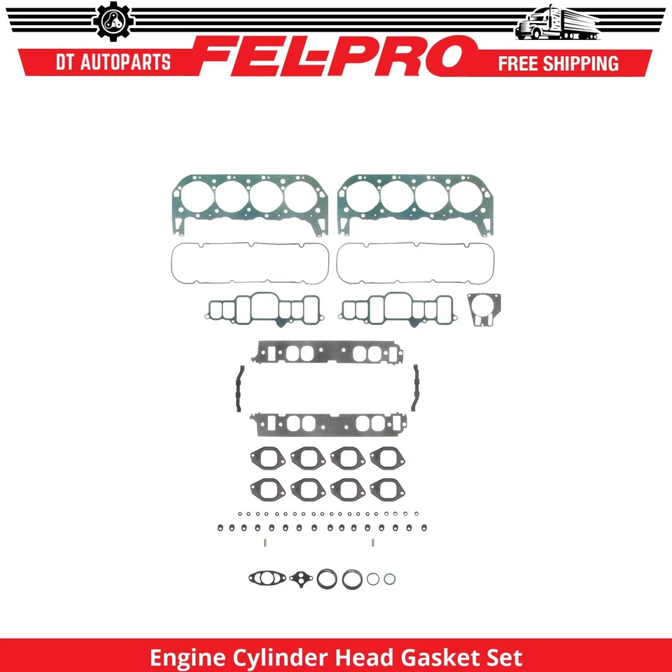 Juego de juntas de culata de motor V8 Fel-Pro para GMC C6500 1999-2000 Topkick 7,4 L Foto 1 de 1