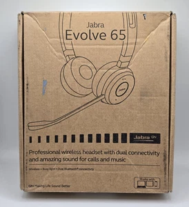 Jabra Evolve 65 SE Link380a MS Wireless Stereo Headset with Noise Cancelling Mic - Afbeelding 1 van 6