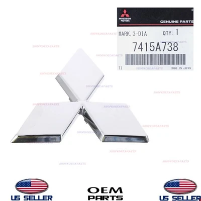 Logo emblema delantero original OEM 2022-2024 Mitsubishi Outlander 7415A738 Foto 1 de 2