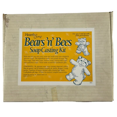 Hearth Song Bears n Bees Soap Making Casting Kit Model 2510 Bath Crafts - Image 1 of 4