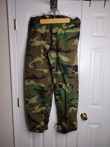 USGI Orc Industries Trouser Improved Rainsuit Pants Medium Woodland Vintage - Picture 1 of 7