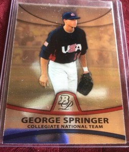 George Springer 2010 Bowman Platinum Prospects #PP48, Toronto Blue Jays