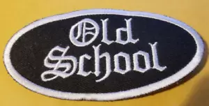 Parche bordado de hierro de coser para motocicleta OLD SCHOOL envío a todo el mundo * - Imagen 1 de 2