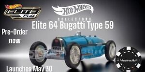 PRESALE Hot Wheels Collectors Elite 64 Bugatti Type 59