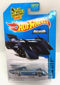 6595 HOT WHEELS CARTE US / 2015 CITY BATMAN / 63/250 BATMOBILE 1/64 - Foto 1 di 1