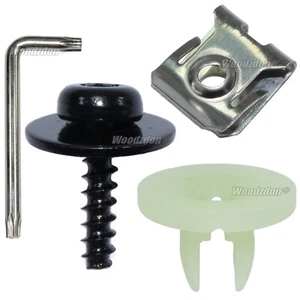 20sets +Tool Underbody Air Deflector Engine Fender Liner Clip Screw Nut for Ford - Foto 1 di 12