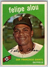 1959 Topps Felipe Alou RC #102 VG-EX