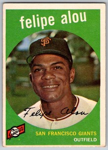 1959 Topps Felipe Alou RC #102 VG-EX