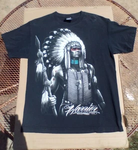 Warrior Native American Indian Chief Tribal Apache T Shirt DGA David Gonzales - Picture 1 of 3