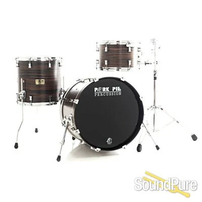 Pork Pie 3pc Maple Drum Set- Macassar Ebony 12/14/20 - Image 1 of 4