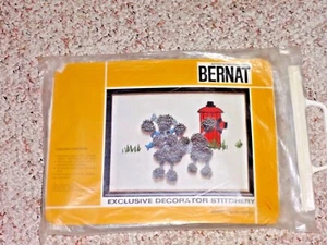 Emile Bernat & Sons Needlecraft Kit Poodle Heaven #S08081 NIP USA Rare Retired - Picture 1 of 3