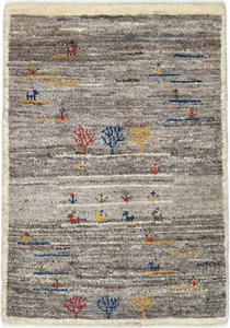 Gabbeh Teppich Orient Perser Rug Zollanvari Braun Schurwolle Pflanzenfarben Lux - Picture 1 of 1