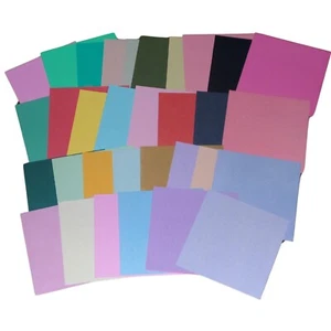Lot of 50 pieces of 6 x 6 & 5.5X5.5 Inch Solid Cardstock, Card/Tag Making - Picture 1 of 2
