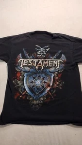 Testament 2012 North American Tour Black Anvil 100% Cotton T- Shirt - XL - Picture 1 of 3