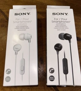 Sony MDREX14AP Headset Ear Bud Headphones MDR-EX14AP Black or white - Picture 1 of 5