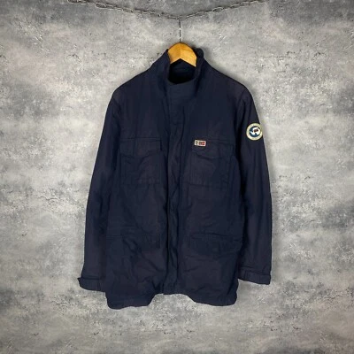 Chaqueta cortavientos Napapijri para hombre azul nailon algodón poliamida talla XL Foto 1 de 4