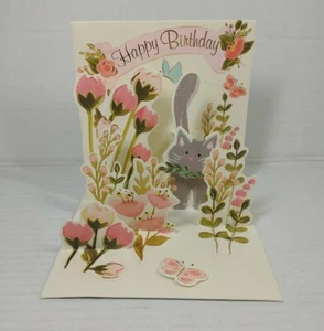 3D Pop Up Birthday Card from Up With Paper - BOTANICAL CAT - UP-WP-1196 - Picture 1 of 6