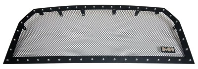 Черная сетчатая вставка для гриля SmittyBilt M1 для Ford F150 2015-2017 годов выпуска из нержавеющей стали - Изображение 1 из 3