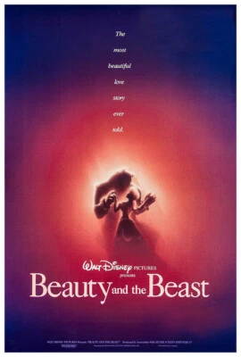 Beauty and the Beast - 1991 - Disney Movie Poster - US Release #2